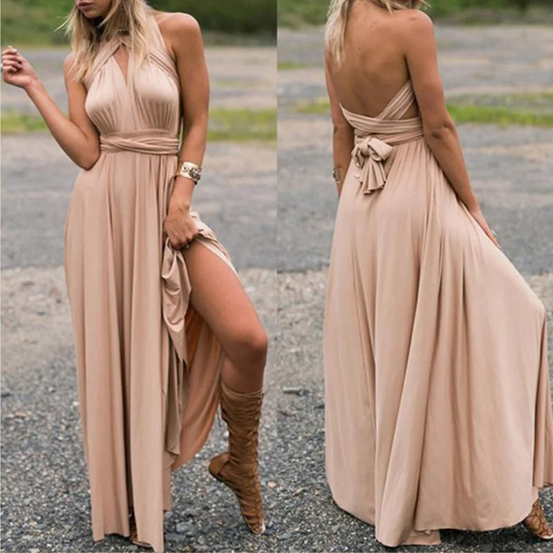 Women’s Multiway Infinity Maxi Dress For Bridesmaids