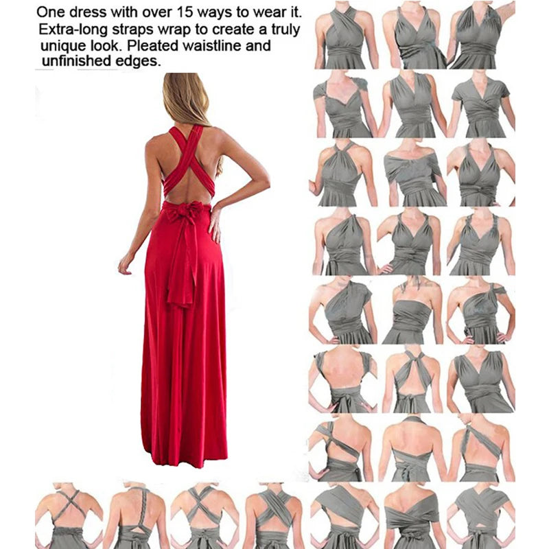 Women’s Multiway Infinity Maxi Dress For Bridesmaids