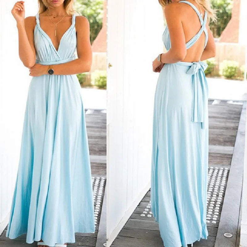Women’s Multiway Infinity Maxi Dress For Bridesmaids